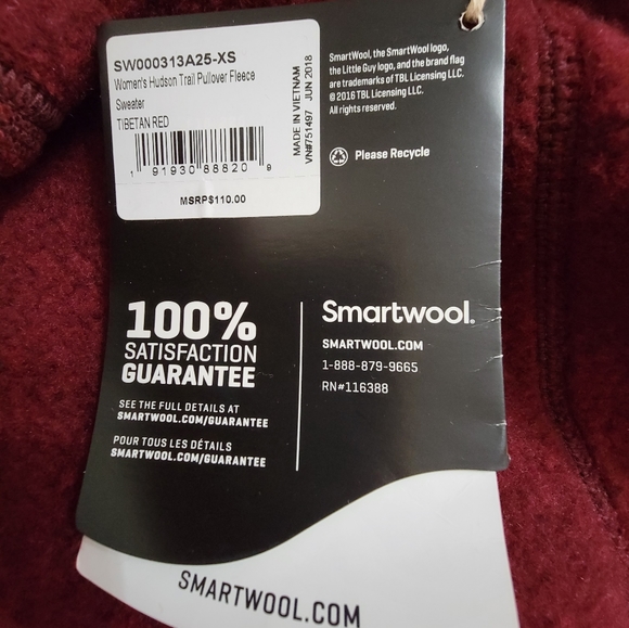 Smartwool women's Hudson trail pullover fleece XS - Picture 7 of 7
